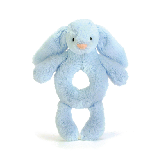 KRÓLIK GRZECHOTKA DO TRZYMANIA, Bashful Blue Bunny Grabber, Jellycat, wys. 18 cm